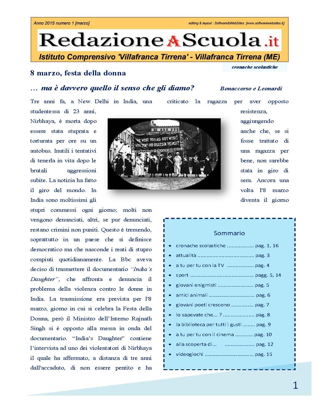 RedazioneAScuola.it Edizione 01 a.s. 2014-2015