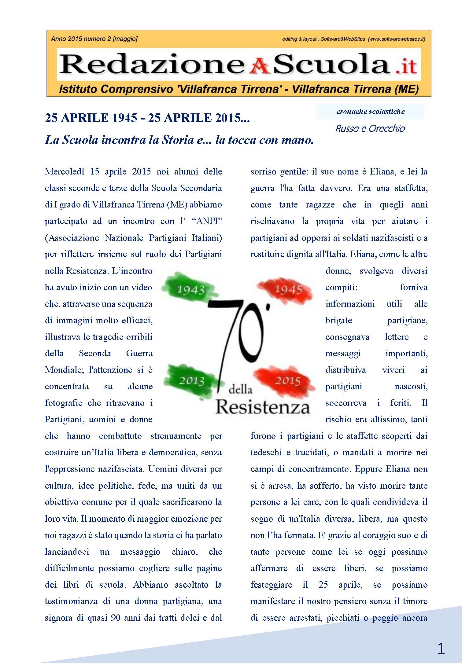 RedazioneAScuola.it Edizione 02 a.s. 2014 2015